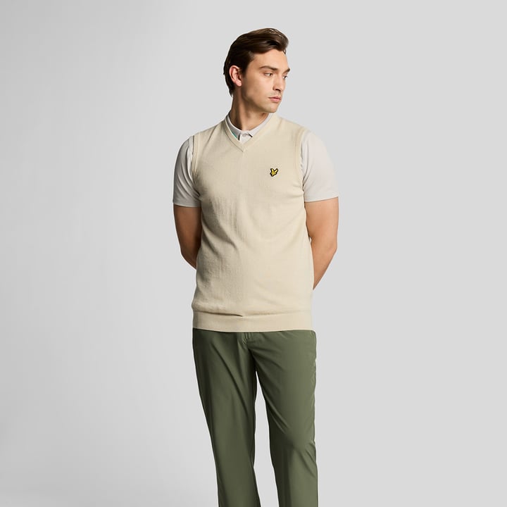 Slipover Merino Blend V-Neck Beige Lyle & Scott Slipover Merino Blend V-Neck Beige Lyle & Scott