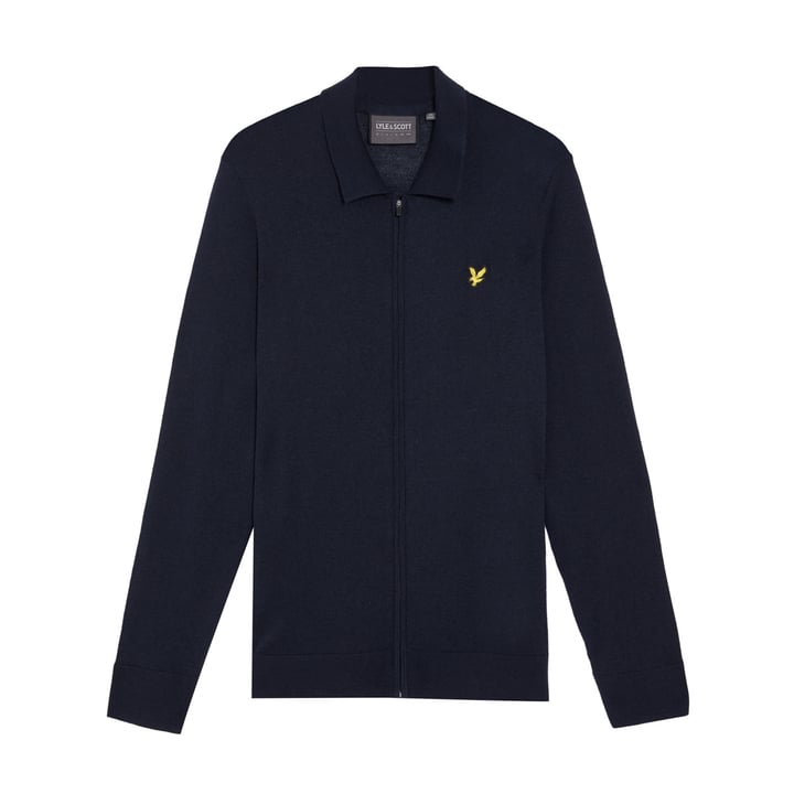 Airlight Knitted Cardigan Bleu Lyle & Scott