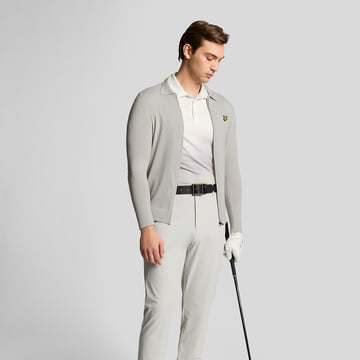 Airlight Knitted Cardigan Grau Lyle & Scott