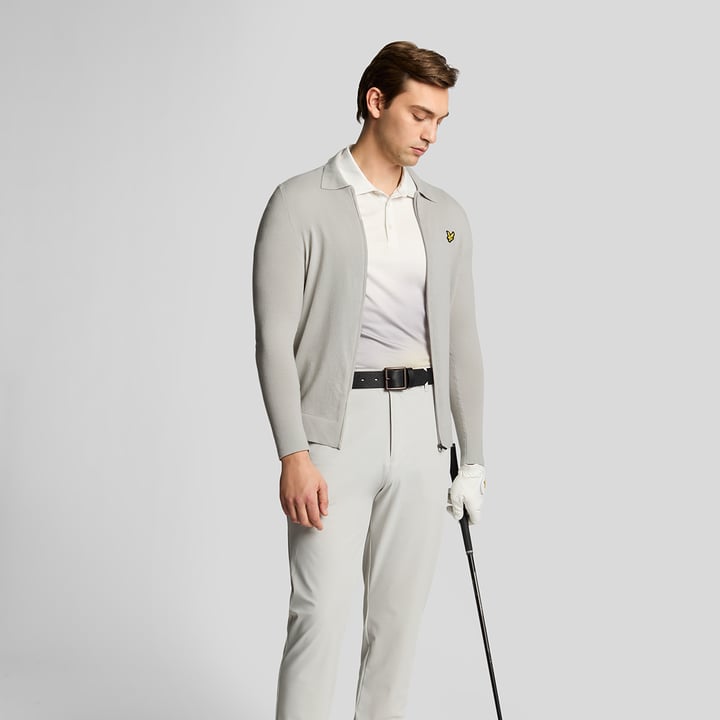 Airlight Knitted Cardigan Grau Lyle & Scott