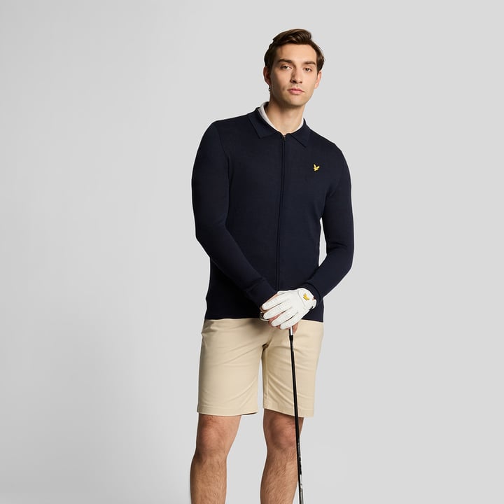 Airlight Knitted Cardigan Bleu Lyle & Scott