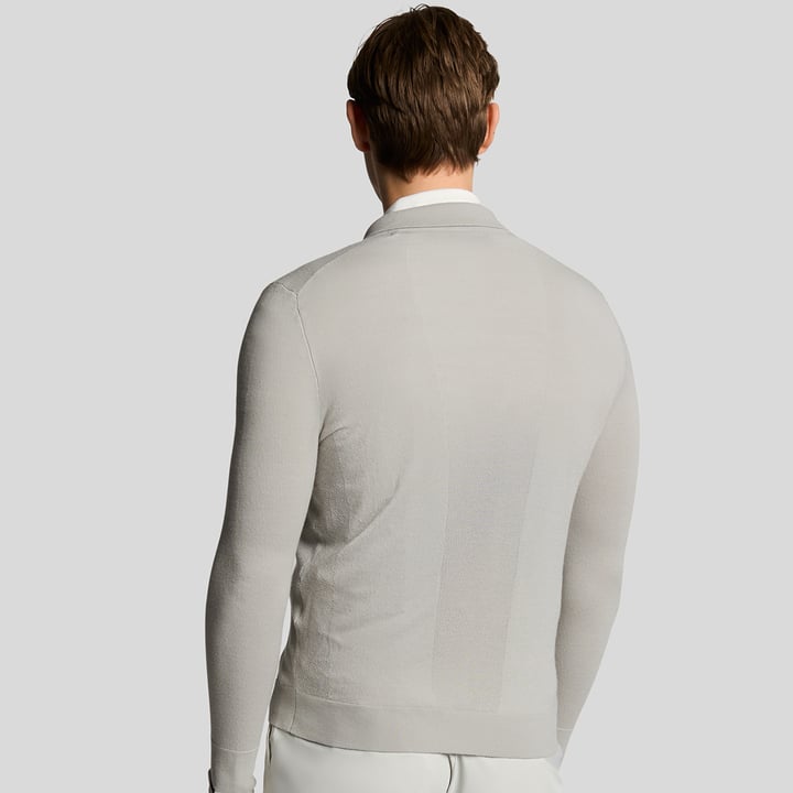 Airlight Knitted Cardigan Grau Lyle & Scott
