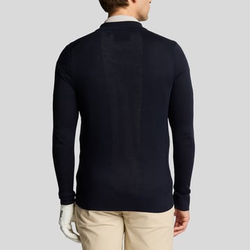Airlight Knitted Cardigan Bleu Lyle & Scott