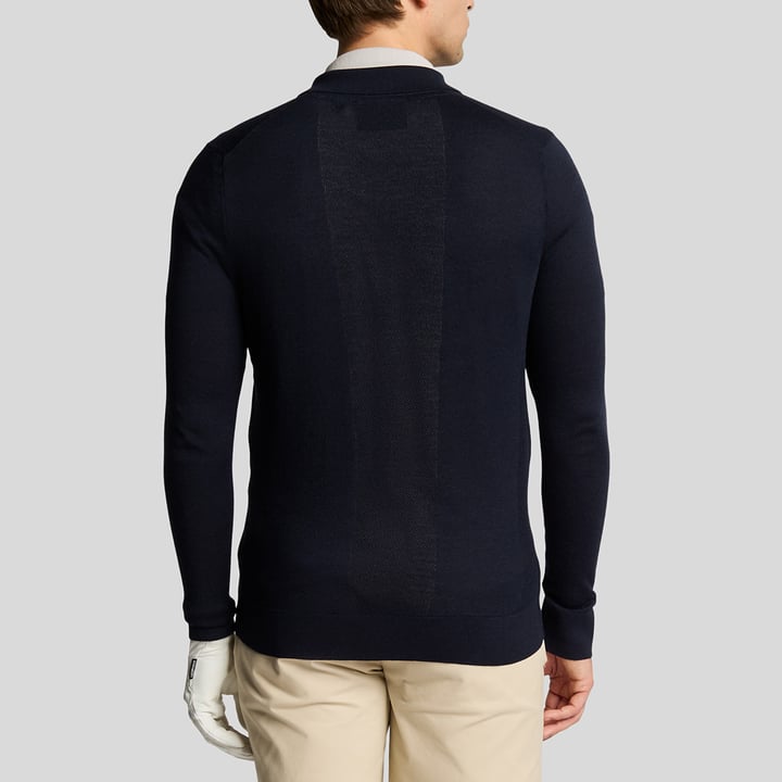 Airlight Knitted Cardigan Bleu Lyle & Scott