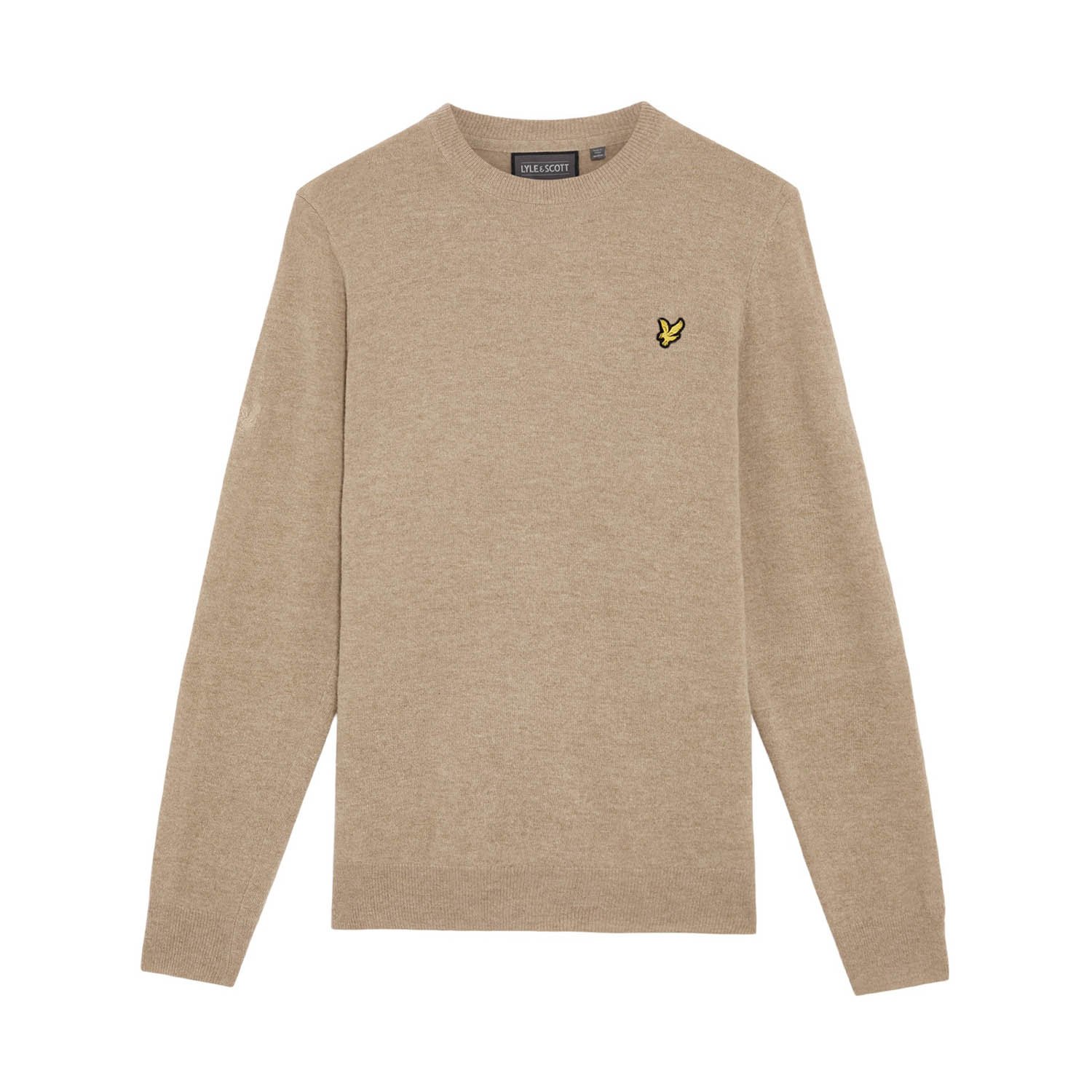 Lambswool Blend Crew Beige