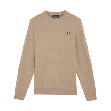 Lambswool Blend Crew Beige Lyle & Scott