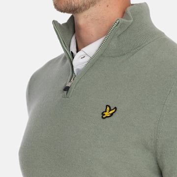 Lambswool Blend Quarter Zip Lyle & Scott