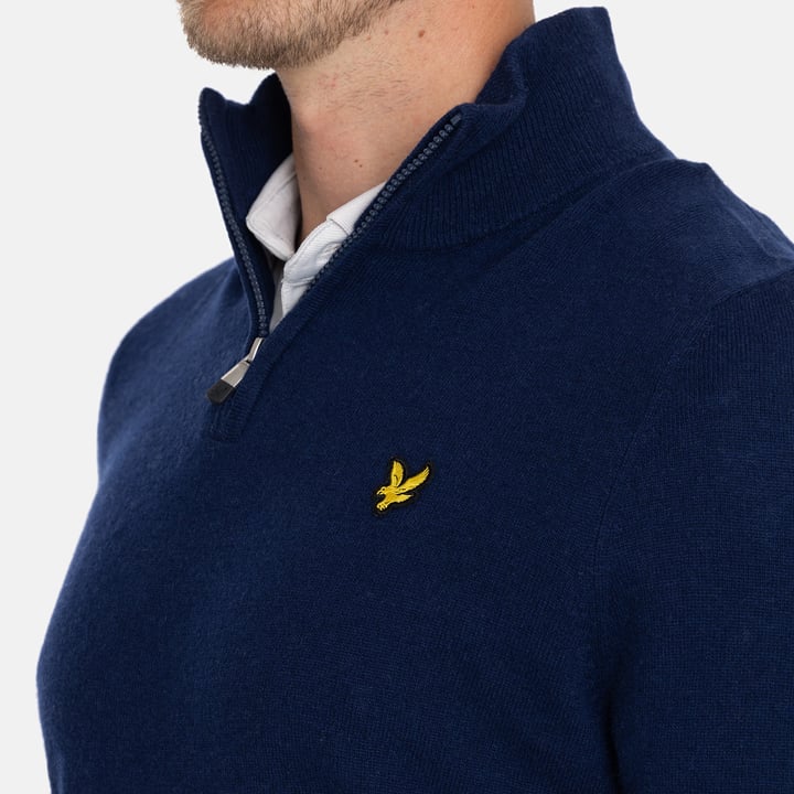 Lambswool Blend Quarter Zip Lyle & Scott