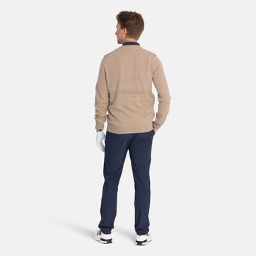 Lambswool Blend Argyle V-Neck Beige Grön Lyle & Scott