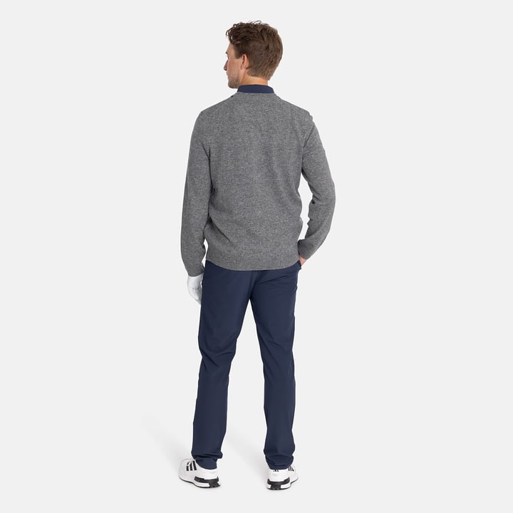 Lambswool Blend Argyle V-Neck Grå Blå Lyle & Scott