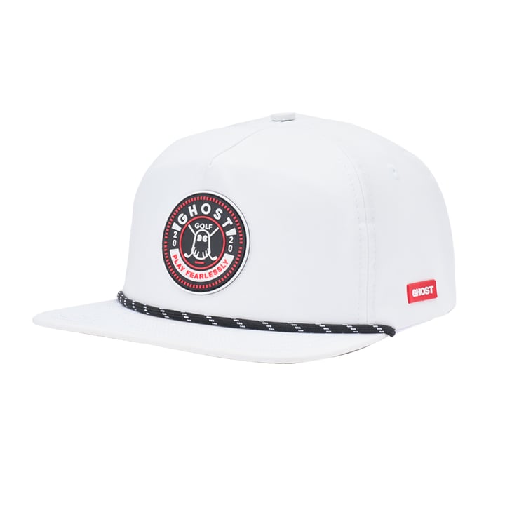 Retro Golfer Snapback Vit Ghost Golf