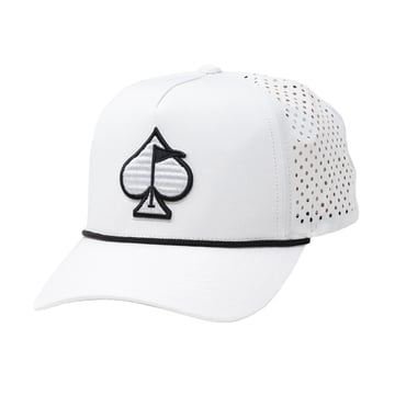 Perforated Rope Hat Valkoinen Pins & Aces