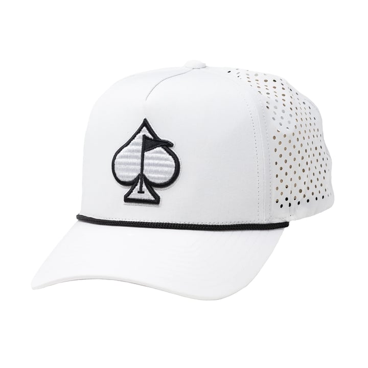 Perforated Rope Hat Valkoinen Pins & Aces