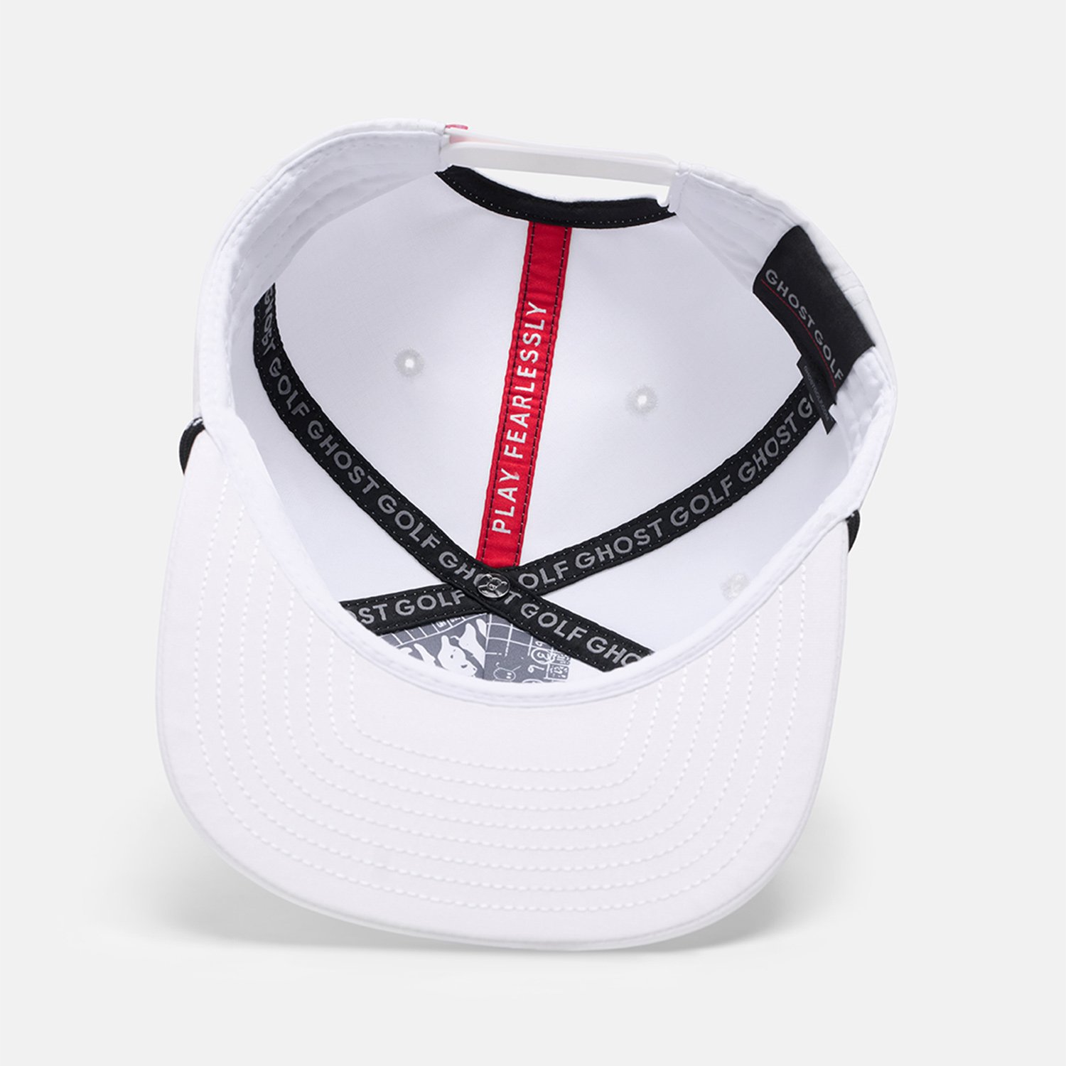 Badge Snapback Vit Ghost Golf Badge Snapback Vit Ghost Golf