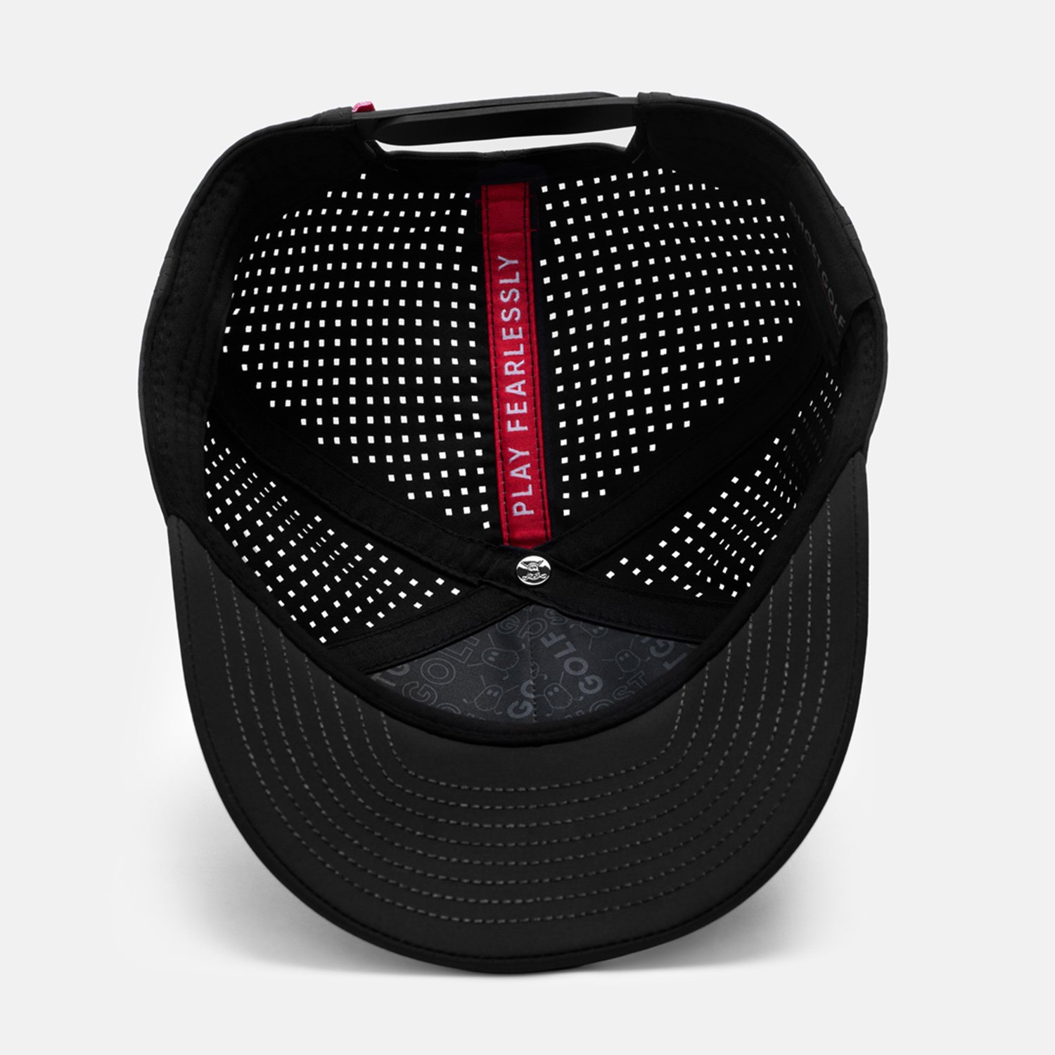 Core Logo Snapback Svart Ghost Golf Core Logo Snapback Svart Ghost Golf