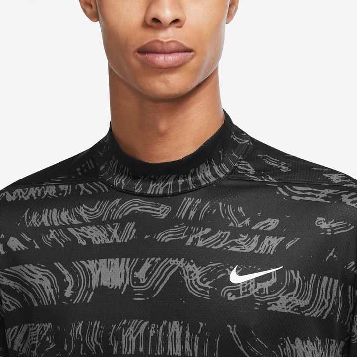 Dri-Fit Adv Tiger Woods M Mock Schwarz Nike