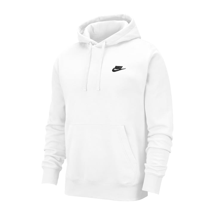 Sportswear Club Fleece Hood Hvit Nike