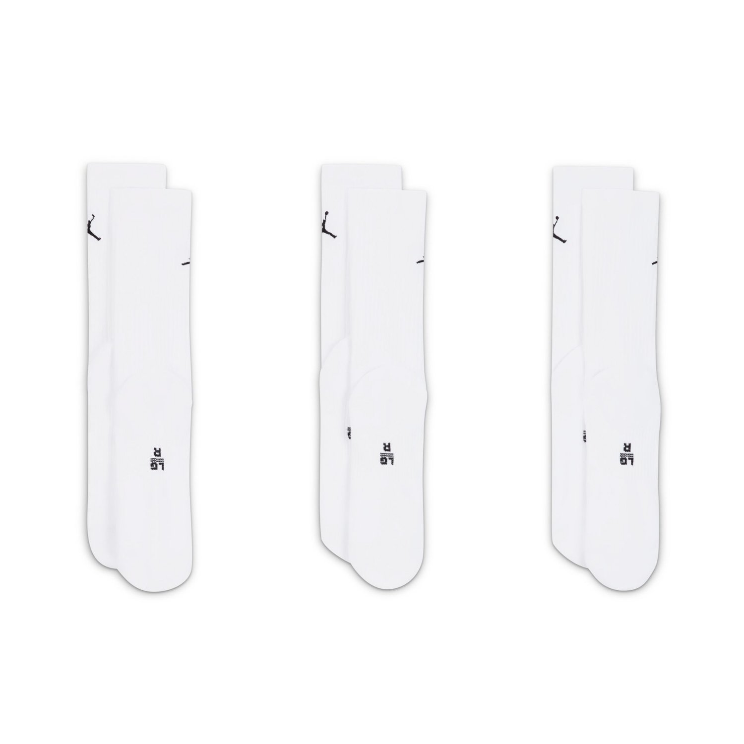 Jordan Everyday Crew Socks 3 Pairs White Nike