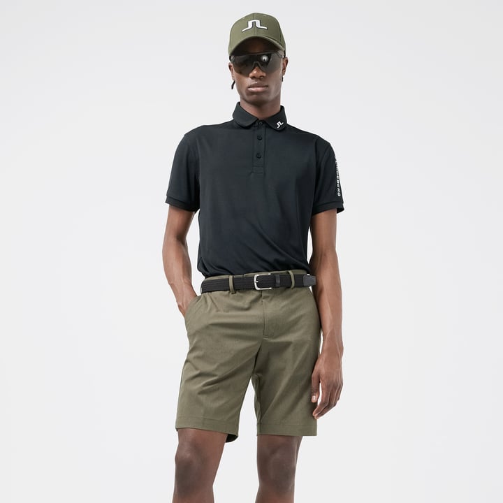 Tour Tech Reg Fit Golf Polo Svart J.Lindeberg