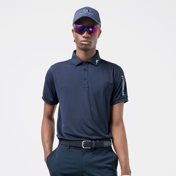 Tour Tech Reg Fit Golf Polo Blå J.Lindeberg