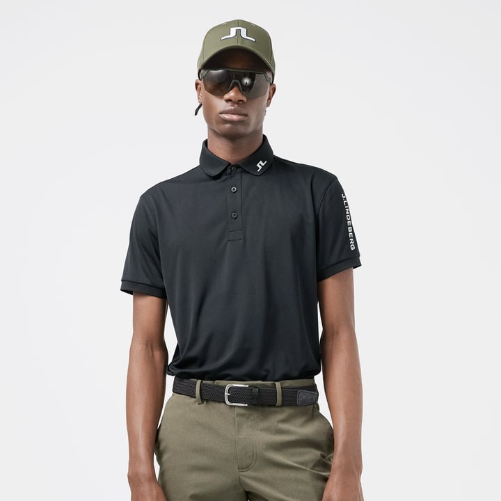 Tour Tech Reg Fit Golf Polo Svart J.Lindeberg