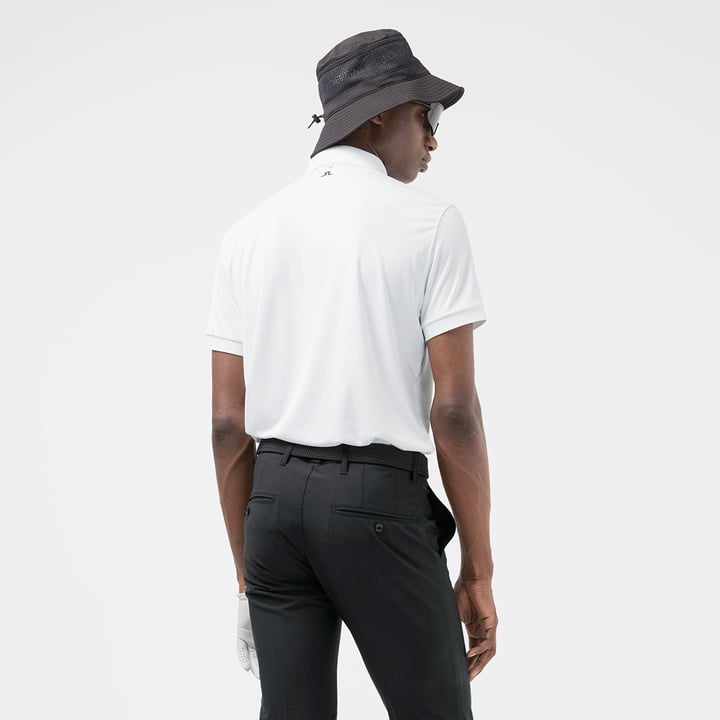 Tour Tech Reg Fit Golf Polo Vit J.Lindeberg