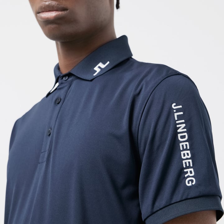 Tour Tech Reg Fit Golf Polo Blå J.Lindeberg