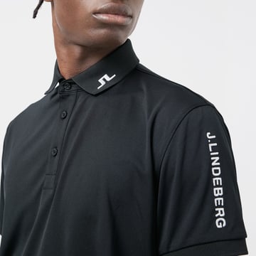 Tour Tech Reg Fit Golf Polo Svart J.Lindeberg