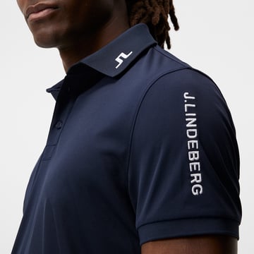 Tour Tech Reg Fit Golf Polo Blå J.Lindeberg