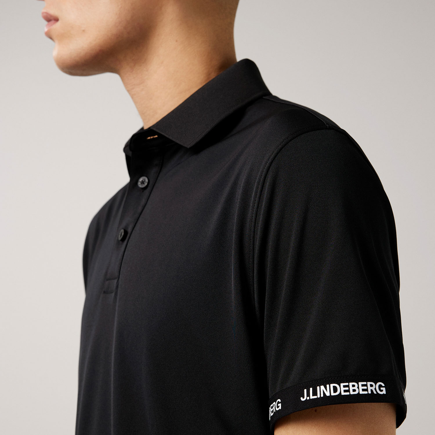 Guy Regular Tour Polo Black - J.Lindeberg