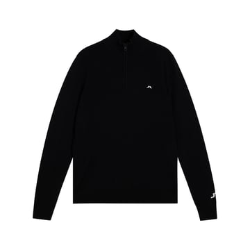 Kian Zipped Golf Sweater Schwarz J.Lindeberg