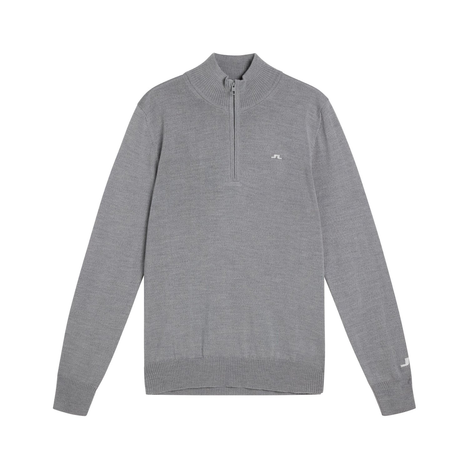 Kian Zipped Golf Sweater Harmaa