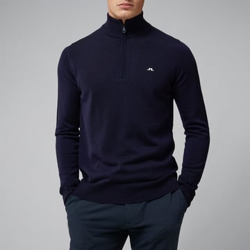 Kian Zipped Golf Sweater Blå J.Lindeberg