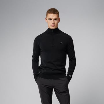 Kian Zipped Golf Sweater Sort J.Lindeberg