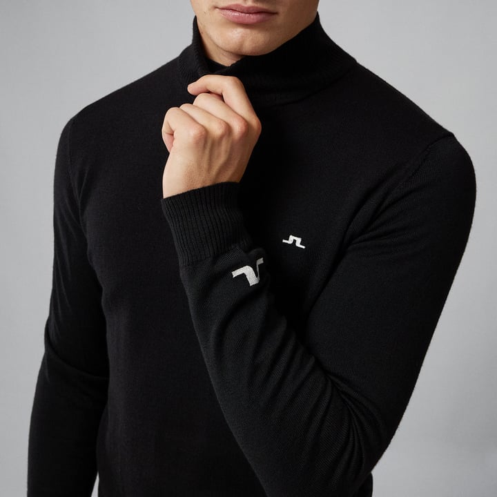 Kian Zipped Golf Sweater Sort J.Lindeberg