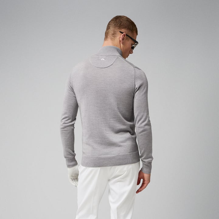 Kian Zipped Golf Sweater Grå J.Lindeberg