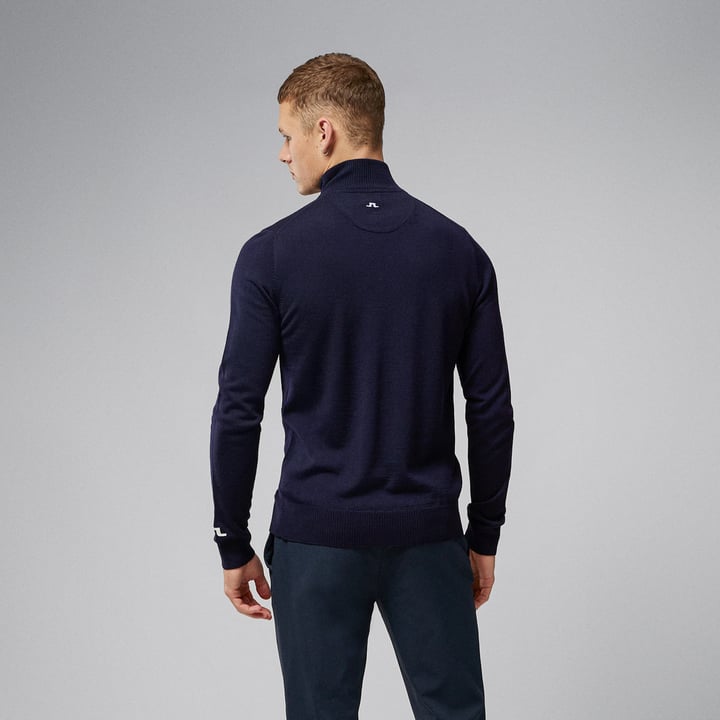 Kian Zipped Golf Sweater Blå J.Lindeberg