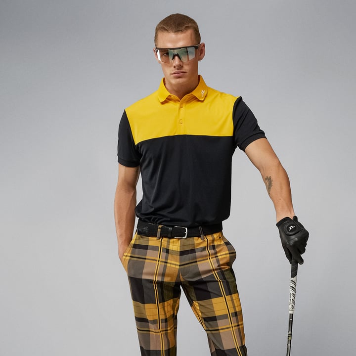Jeff Reg Fit Polo Schwarz J.Lindeberg