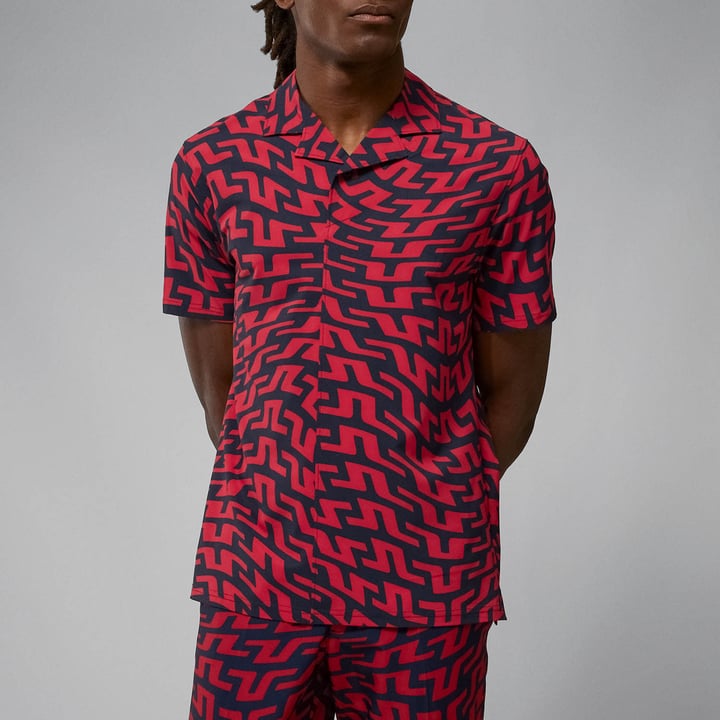 Resort Reg Fit Shirt Rot J.Lindeberg