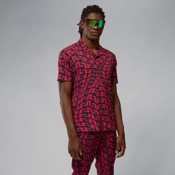 Resort Reg Fit Shirt Rot J.Lindeberg