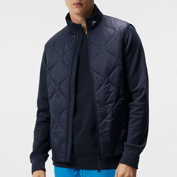 Quilt Hybrid Vest Blå J.Lindeberg