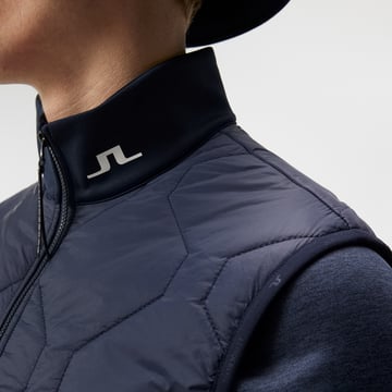 Quilt Hybrid Vest Blå J.Lindeberg