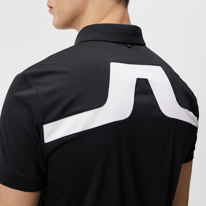Kv Regular Fit Polo Sort J.Lindeberg