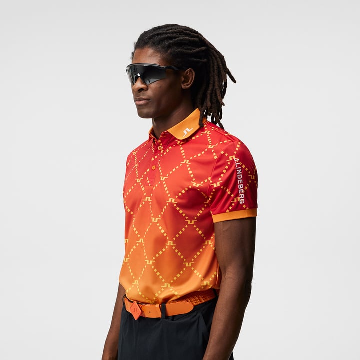 Tour Tech Reg Fit Print Polo J.Lindeberg
