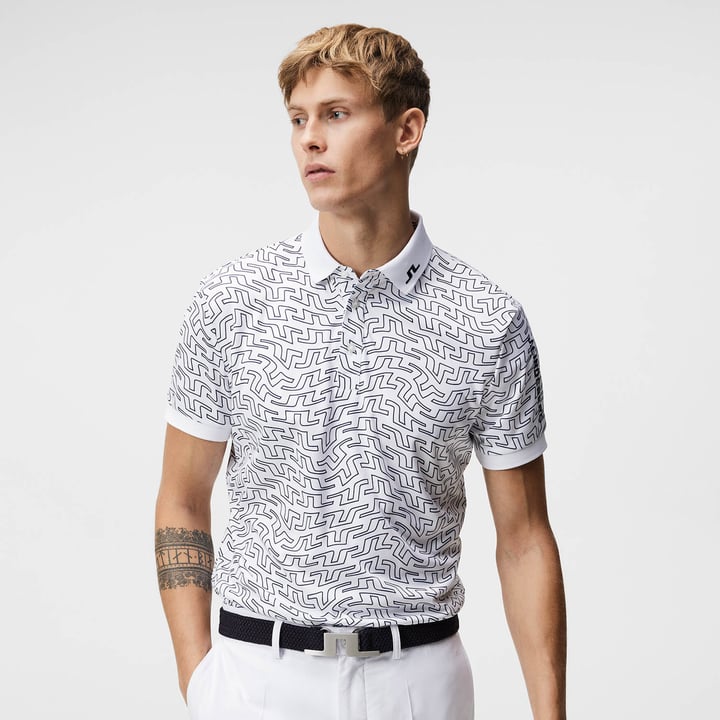 Tour Tech Reg Fit Print Polo J.Lindeberg
