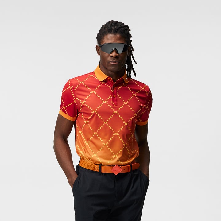 Tour Tech Reg Fit Print Polo J.Lindeberg