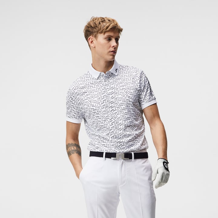 Tour Tech Reg Fit Print Polo J.Lindeberg