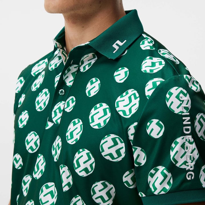 Tour Tech Reg Fit Print Polo J.Lindeberg