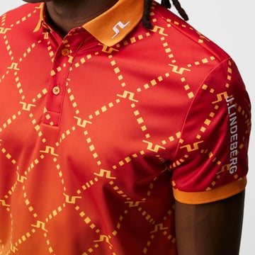 Tour Tech Reg Fit Print Polo J.Lindeberg
