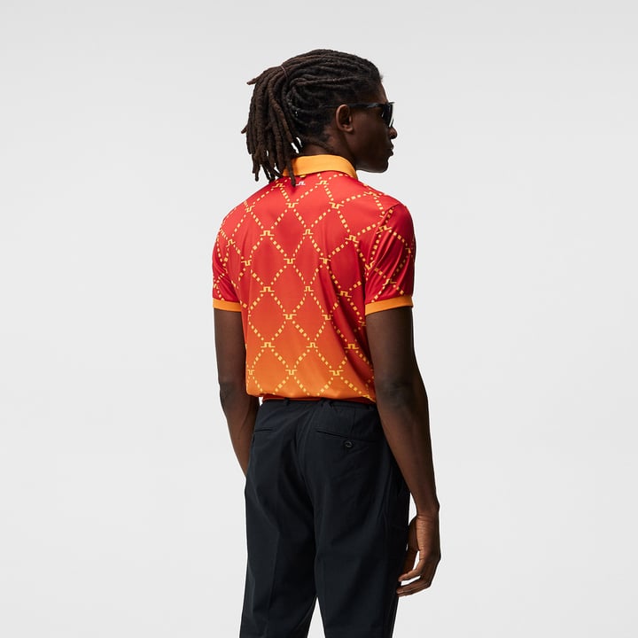 Tour Tech Reg Fit Print Polo J.Lindeberg